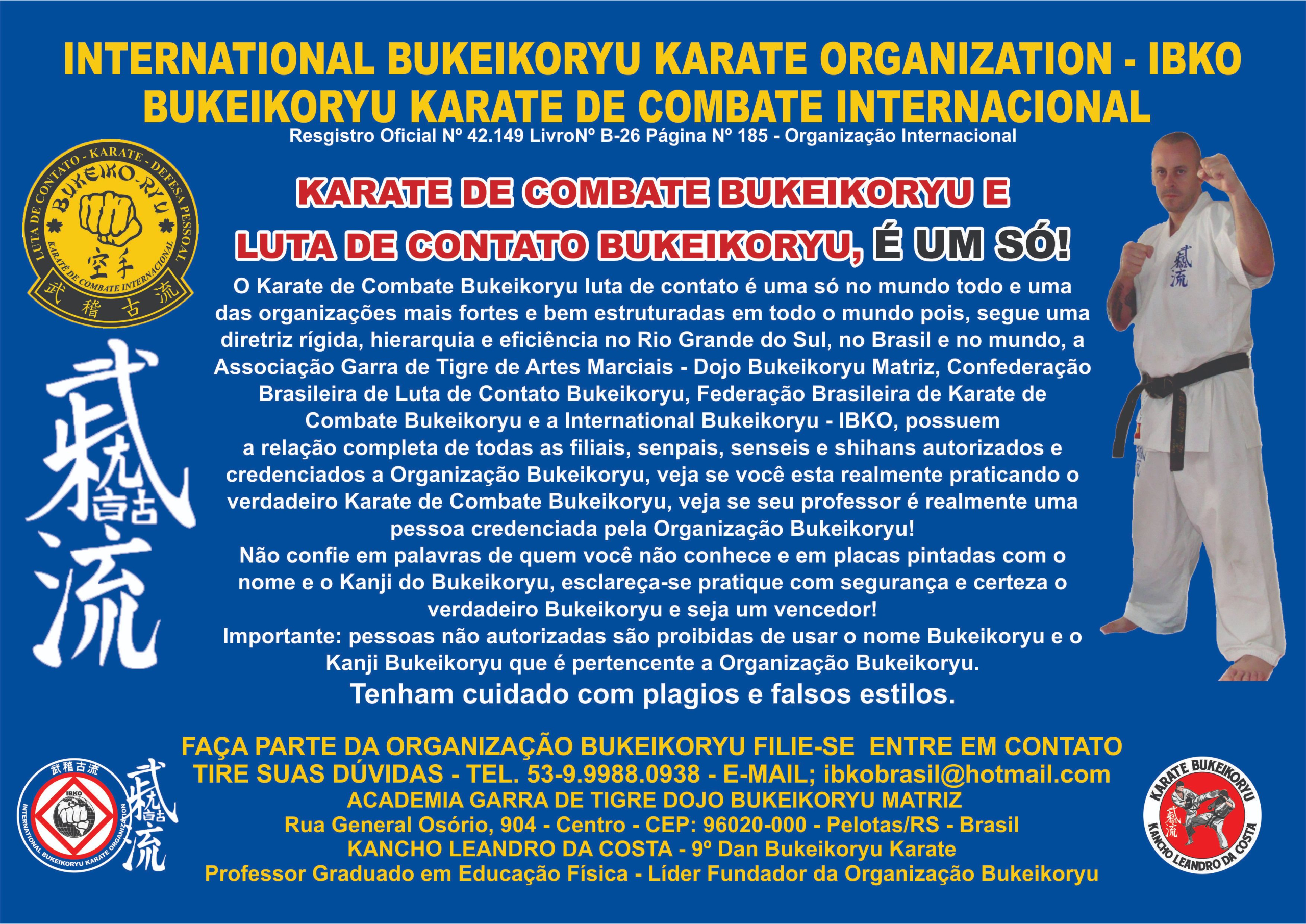 BUKEIKO-RYU É UM SÓ NO MUNDO TODO!